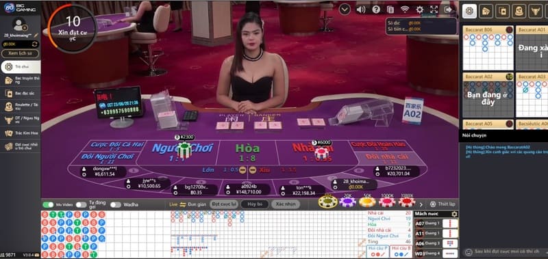 Game bài baccarat chiếm lĩnh thị trường casino trực tuyến